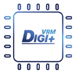 Digi+ VRM logo. 