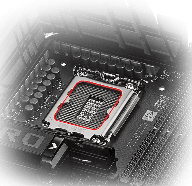 ROG Maximus Z890 Hero 俯視圖