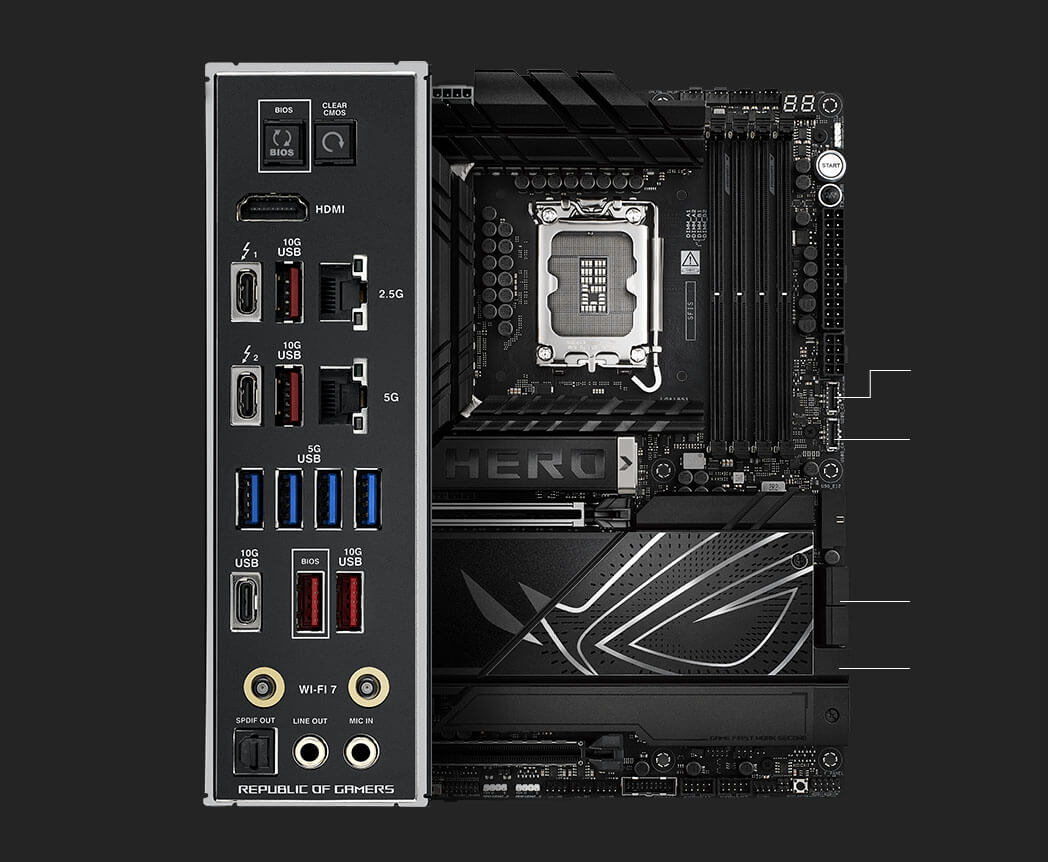 ROG Maximus Z890 Hero 連線功能規格