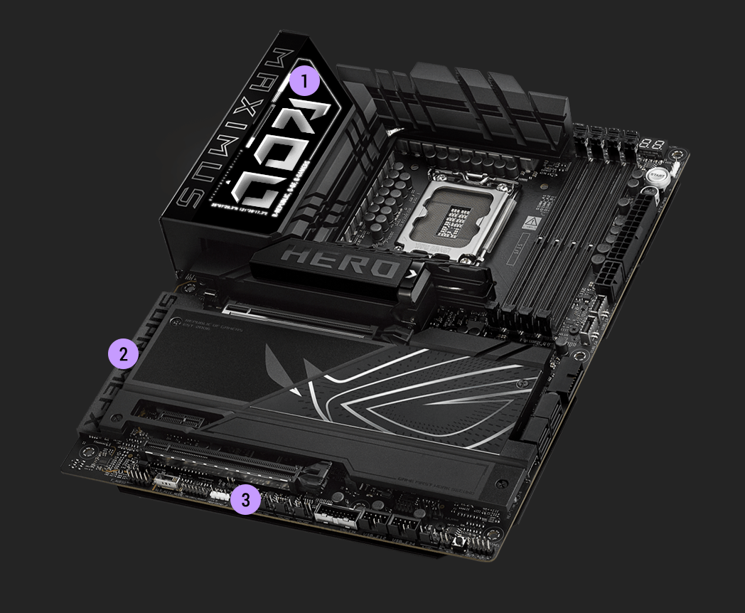 Gaming immersion specs of the ROG Maximus Z890 Hero