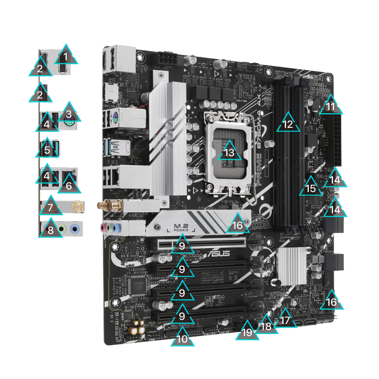 Placa base - B760M GAMING X AX DDR4 GIGABYTE, micro ATX, Intel B760, LGA  1700, Multicolor
