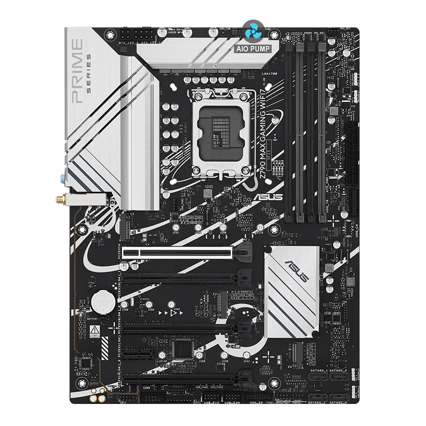 ASUS motherboard with AIO Pump image