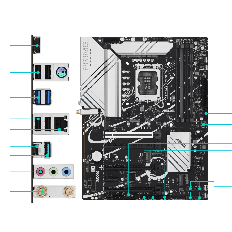 All specs of the Z790 MAX GAMING WIFI7 motherboard