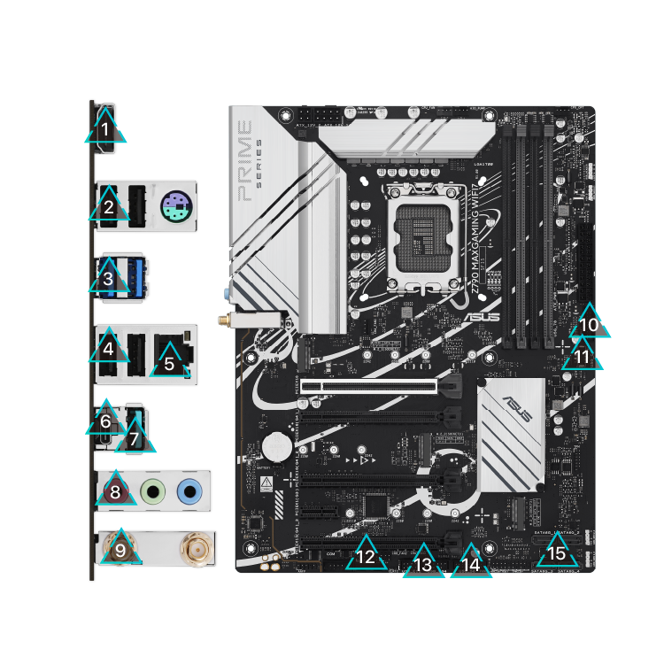 All specs of the Z790 MAX GAMING WIFI7 motherboard