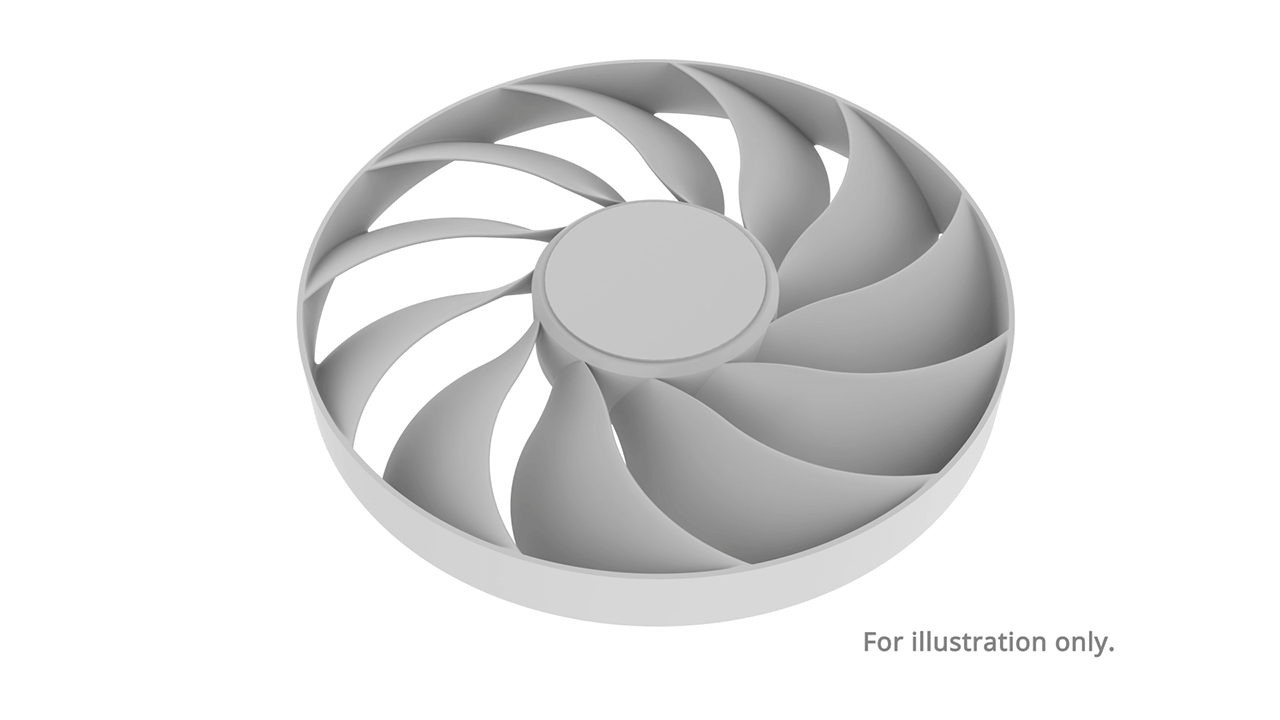 Dual RTX 5060 Ti White Edition fan illustration