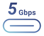 USB 5Gbps logo