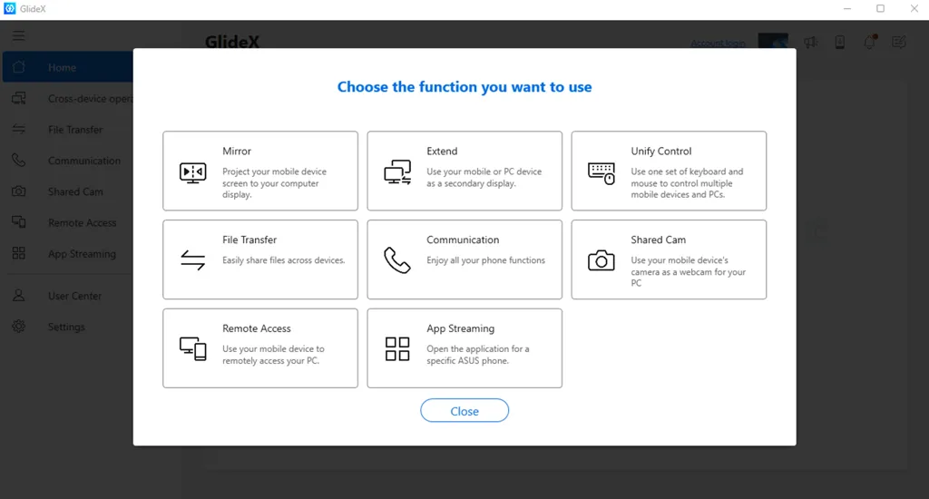 GlideX UI