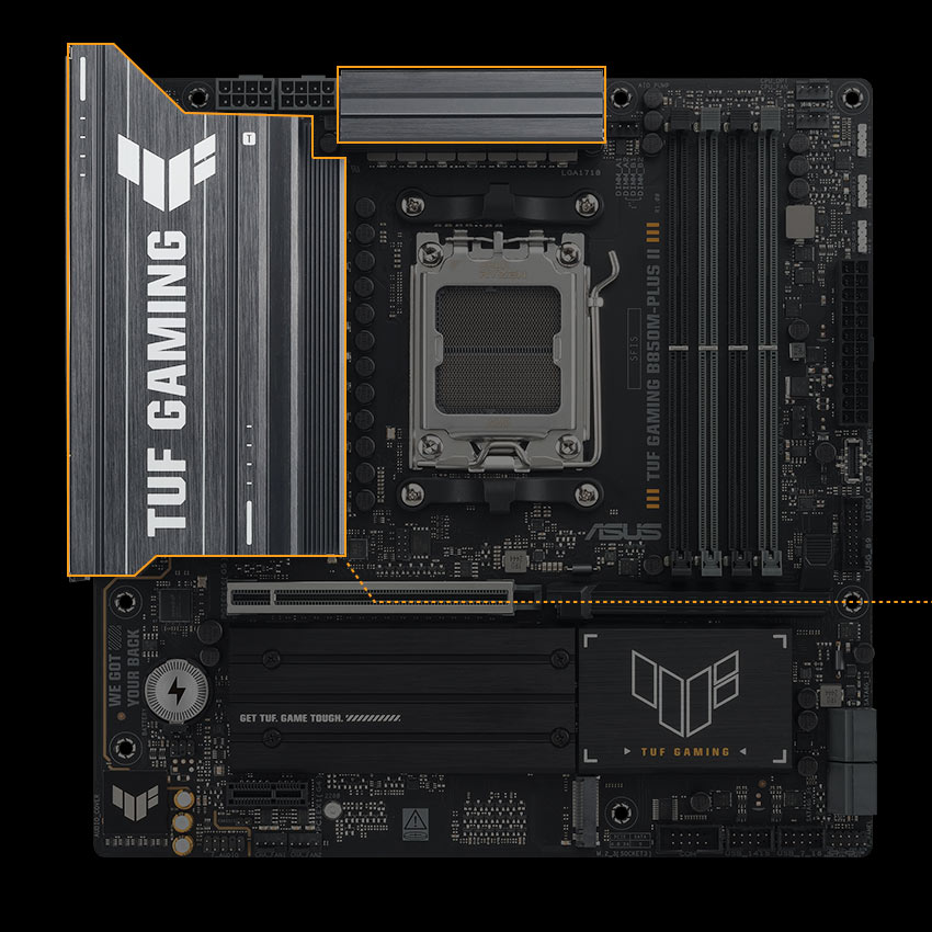 Enlarged VRM Heatsinks
