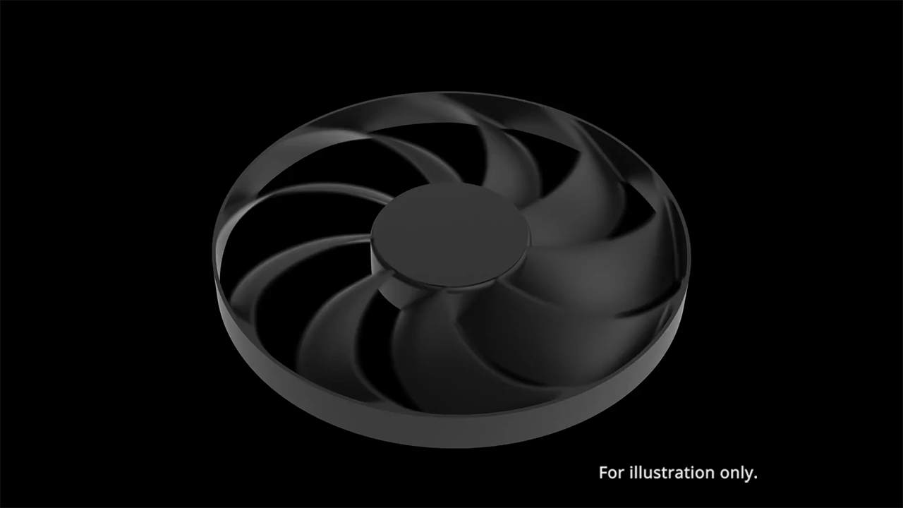 Prime RTX 5050 fan illustration