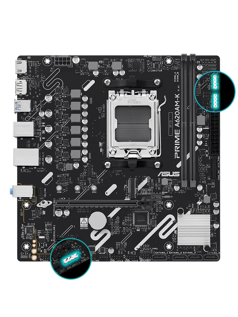 PRIME A620AM-K front view, 45 degrees.