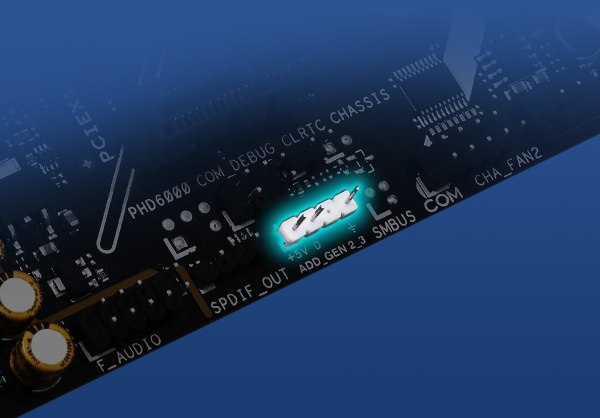 Image depicting PRIME A620AM-K ARGB connectors.