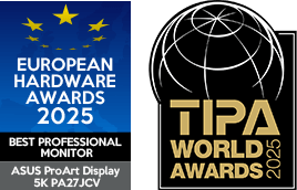 EUROPEAN HARDWARE AWARDS 2025 - MEILLEUR MONITEUR PROFESSIONNEL, TIPA WORLD AWARDS
