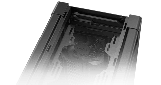 ProArt PA602 wood edition Modern Black case wifi antenna compartment