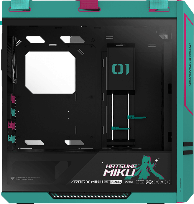 La vista en ángulo del lado izquierdo muestra la ubicación de las abrazaderas de la GPU