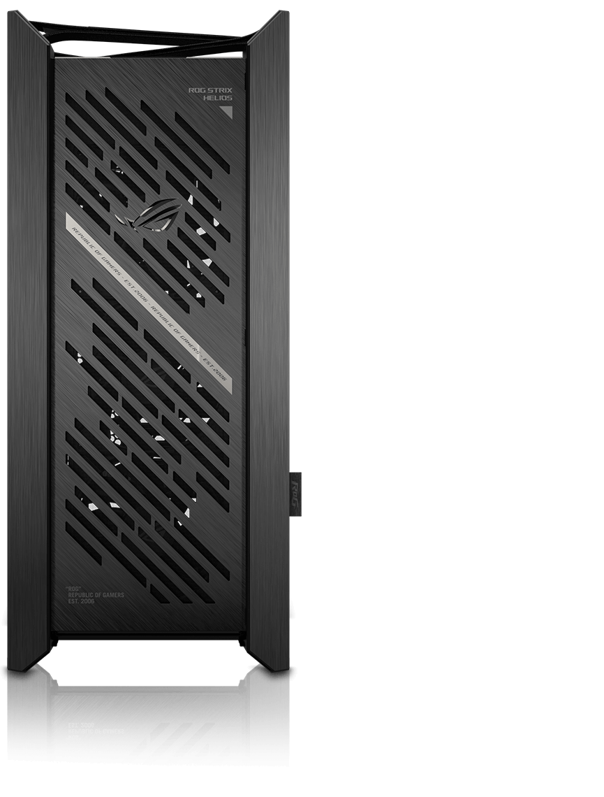 Helios II front view with front panel highlighted