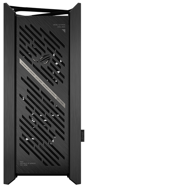 Helios II front panel with logo highlighted