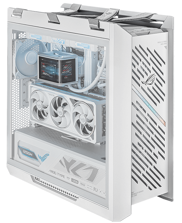 Helios II build indicating maximum graphics card width