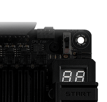 Q-CODE on ROG Crosshair X870E Hero BTF