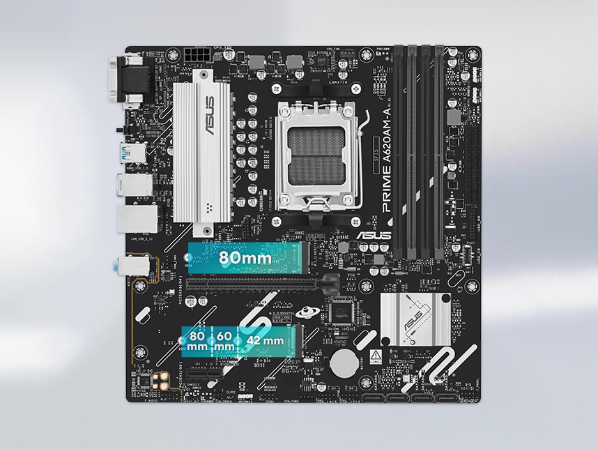 Graphic depicting different M.2 slots on a motherboard.