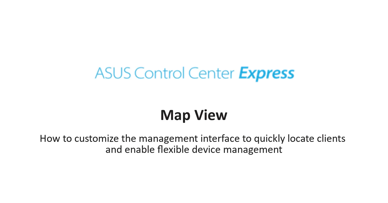 YouTube video thumbnail for 'ASUS Control Center Express Software Tutorial about MapView' The image shows bold tutorial title all set against a white background.