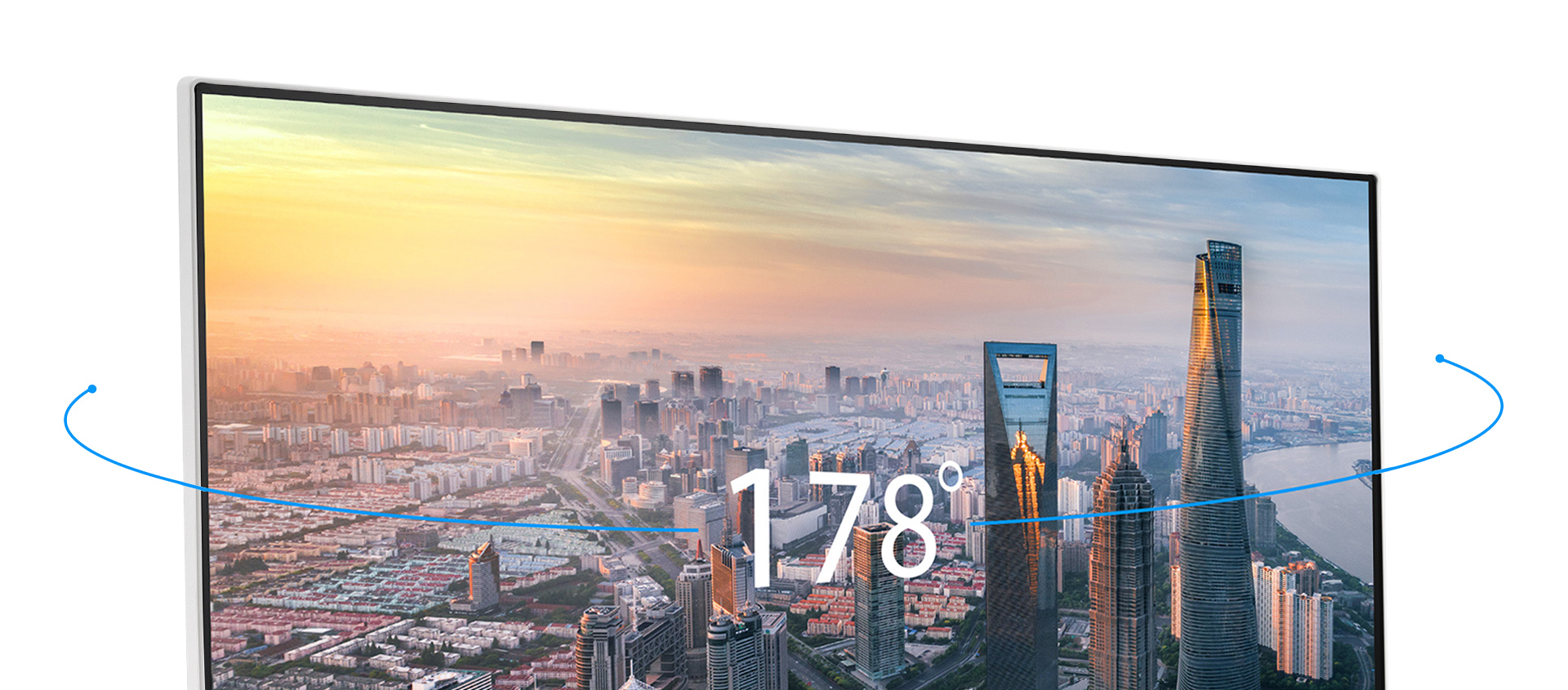 IPS panel features 178 degree viewing angles.
