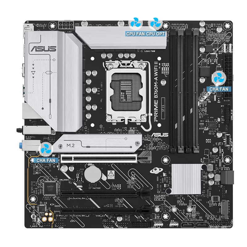 Prime motherboard with 4-Pin PWM/DC Fan image