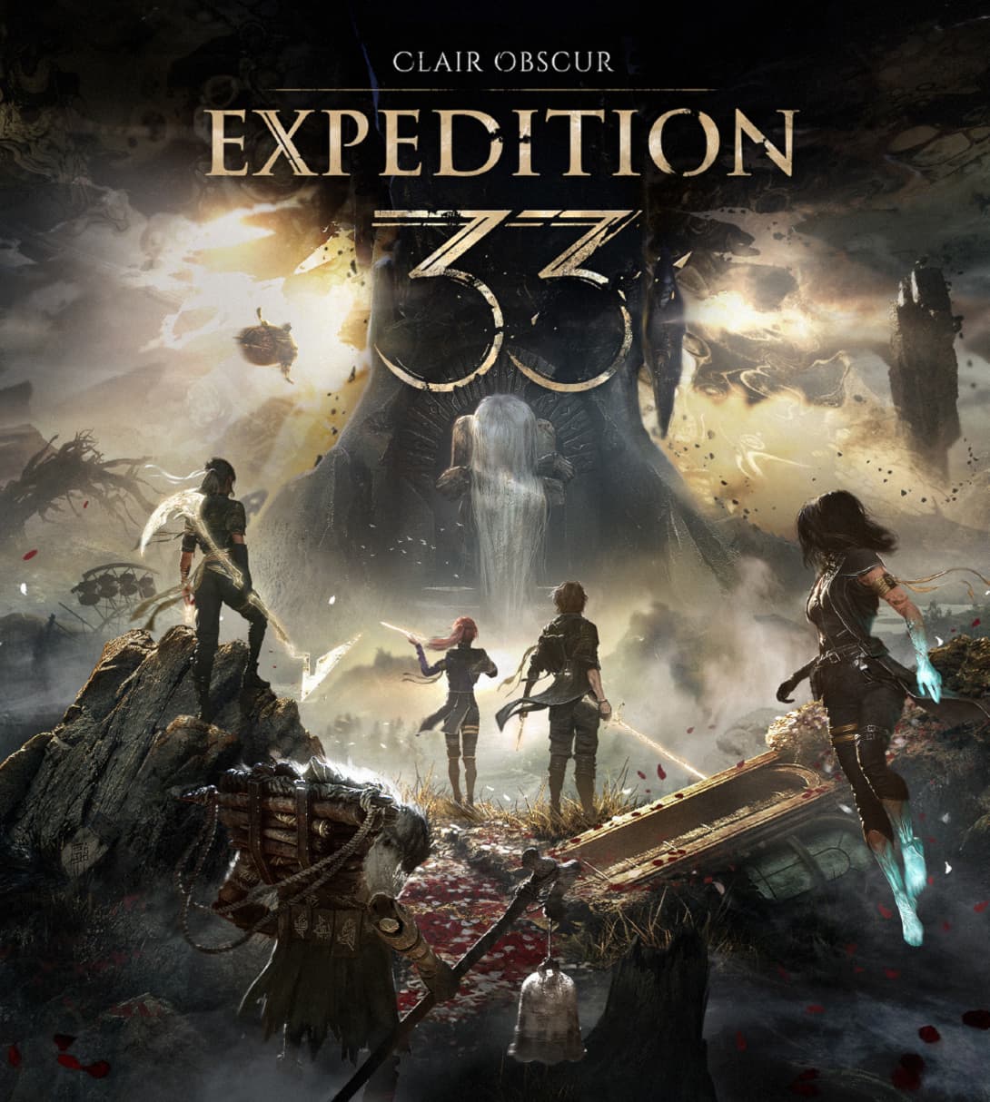 game key art showing a fantasy battle scene