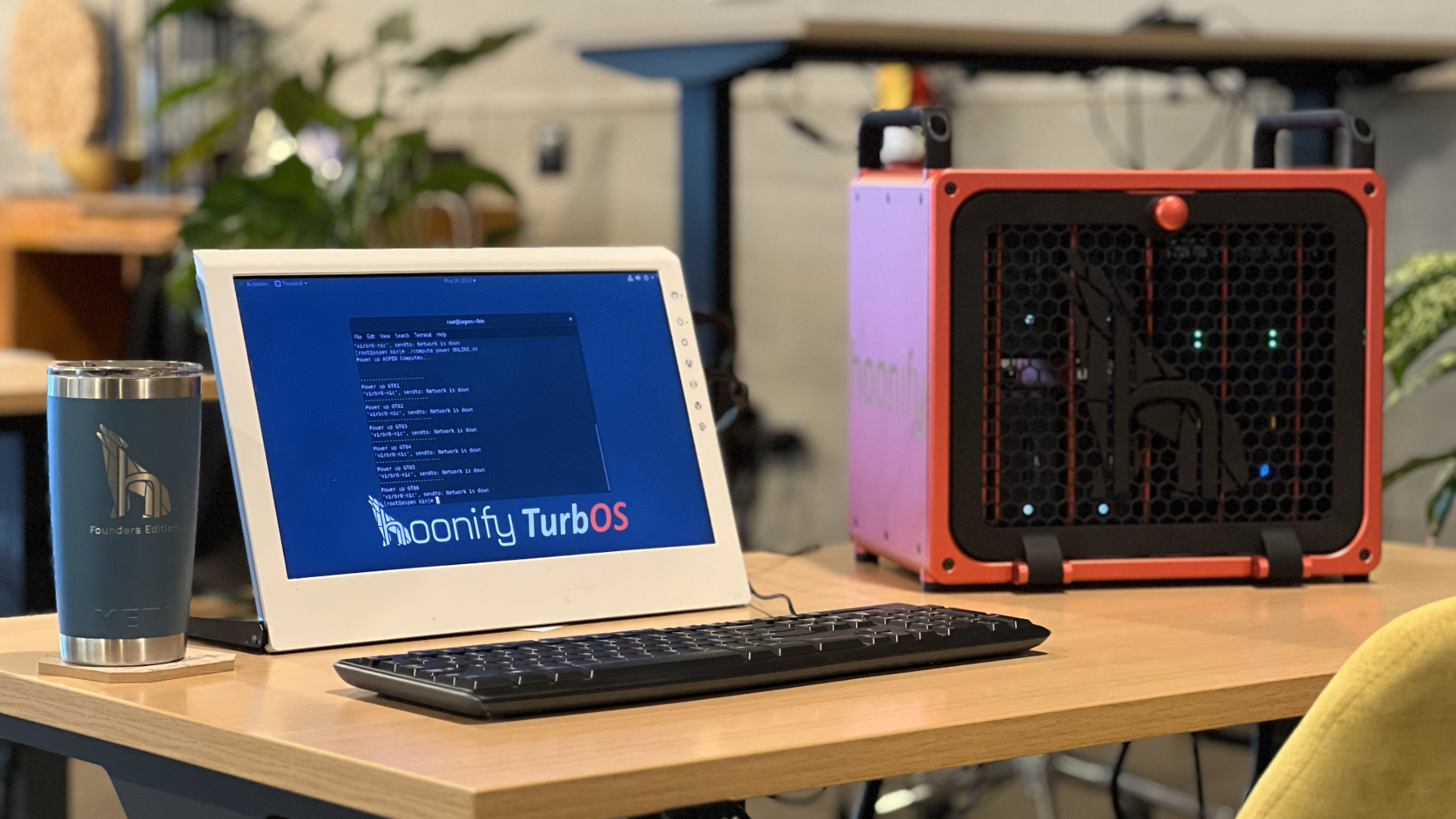 Person operating a recycling depot machine