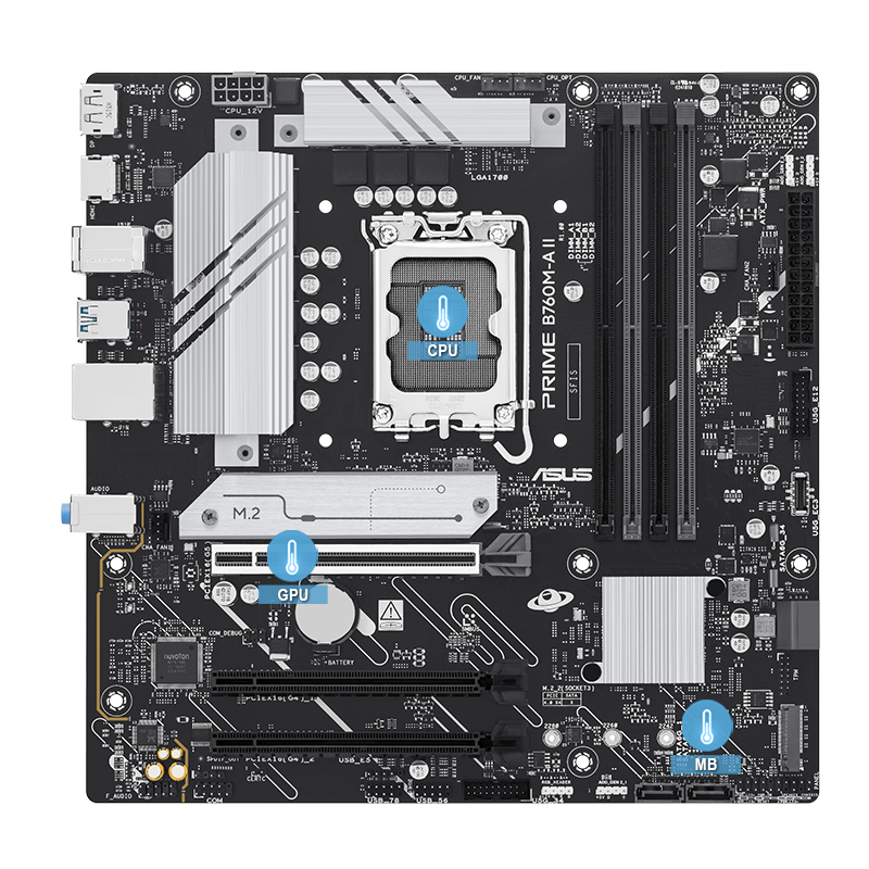 Prime Mainboard mit mehreren Temperaturquellen Bild
