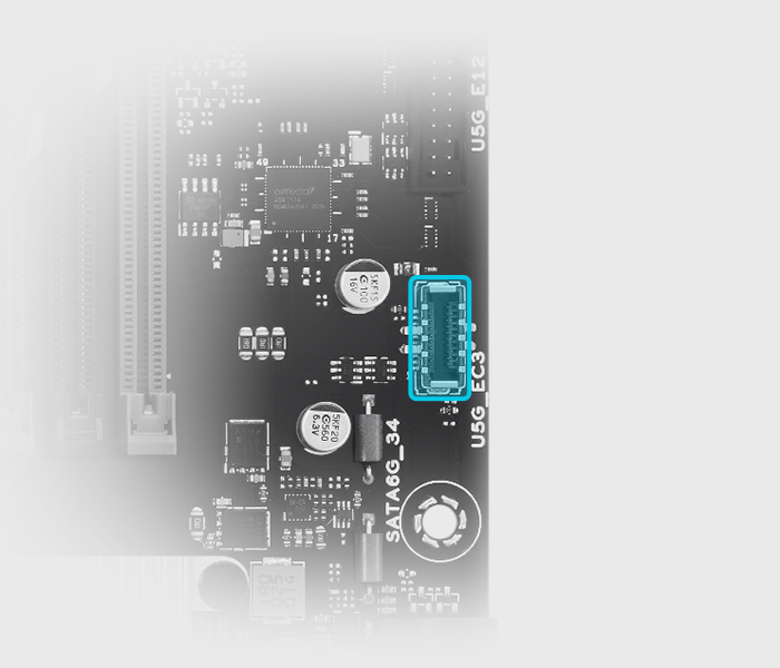 Merkmale USB 5Gbps Type-C®