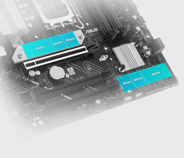 Unterstützt zwei M.2-Steckplätze