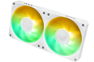 ARGB fans of the TUF Gaming LC III 240 ARGB