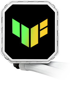 TUF Gaming LC III 240 ARGB pump top with TUF Gaming Theme Animation