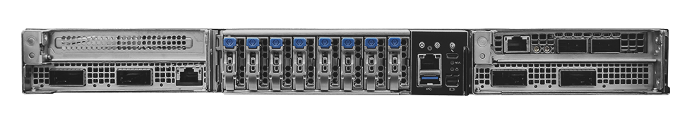 Top view of compute tray with NVIDIA GB300 Superchips, BlueField-3 DPU, ConnectX-8, fans, and cooling modules.