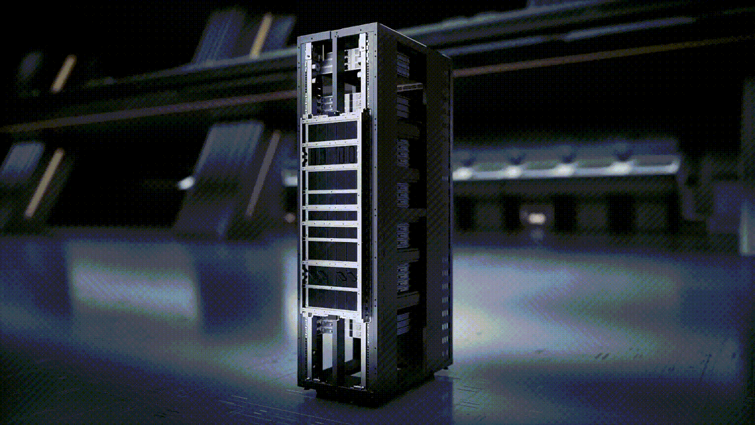 Close-up of GPU component showing advanced compute power for AI workloads