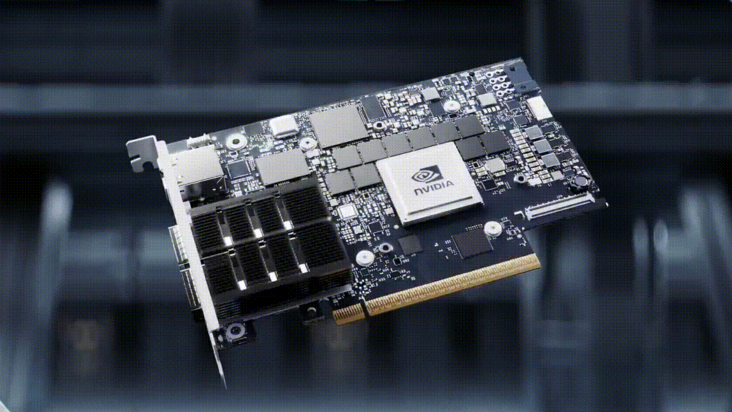 NVIDIA NVLink switch and networking technology for accelerated data throughput.