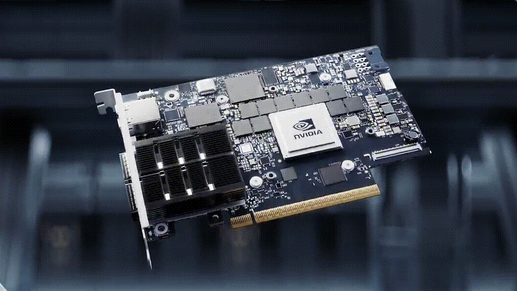 NVIDIA NVLink switch and networking technology for accelerated data throughput.