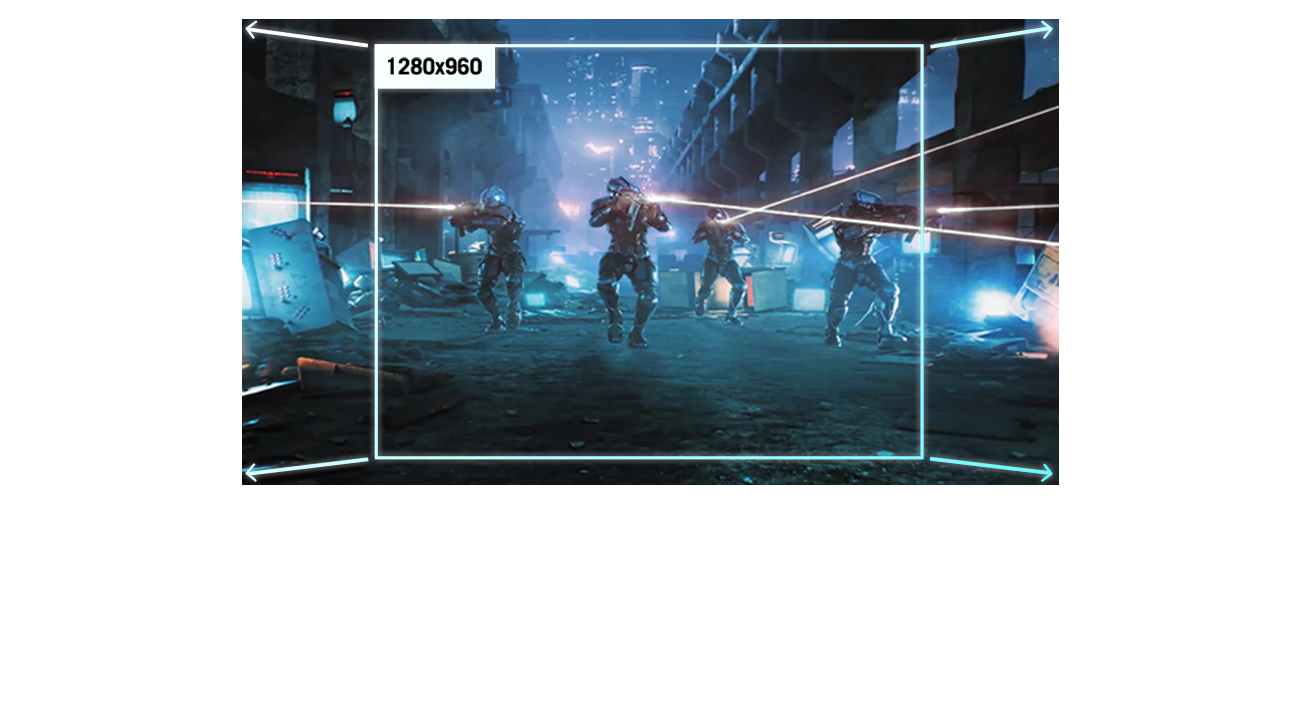 The aspect ratio can be set to show a full square image.