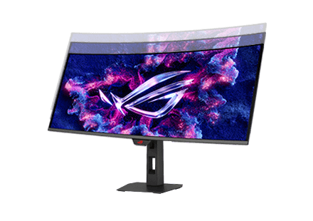 The XG34WCDMTG offers tilt adjustments.