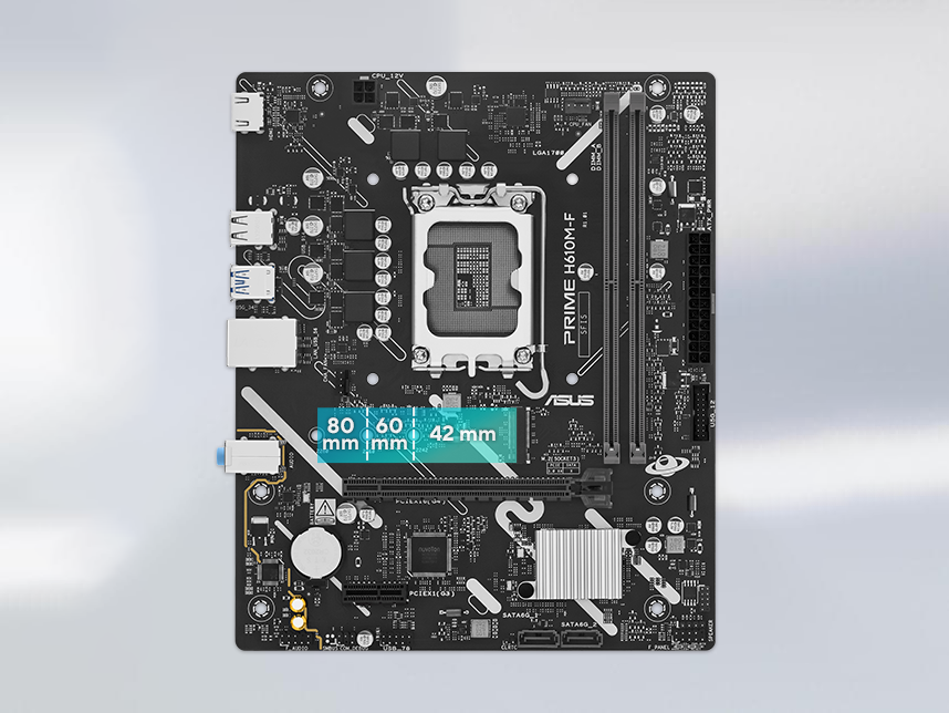 Graphic depicting M.2 slot on a motherboard. 