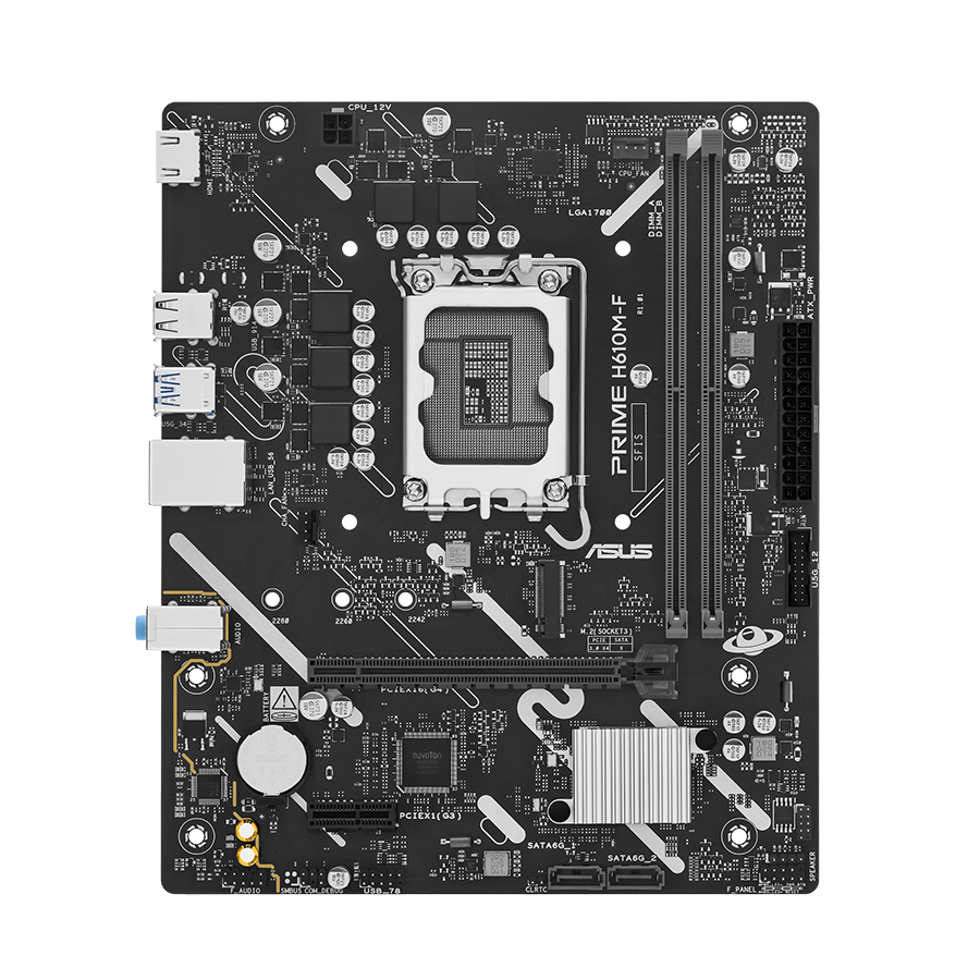 PRIME H610M-F-CSM front view.