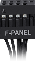 Primo piano del connettore I/O frontale unificato con animazione