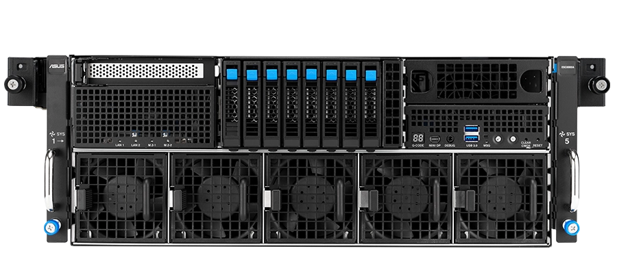 This is a line graph that helps people understand the locations of the key components on this server.