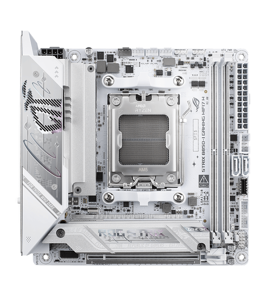 Strix B850-I WIFI7 W fan header locations