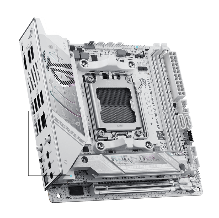 Strix B850-I WIFI7 W immersion specifications