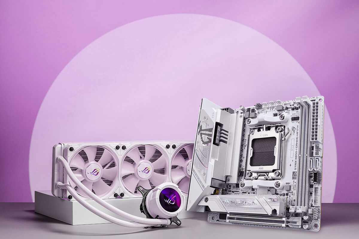 Strix B850-I WIFI7 W is with ROG Strix LC III 360 ARGB LCD