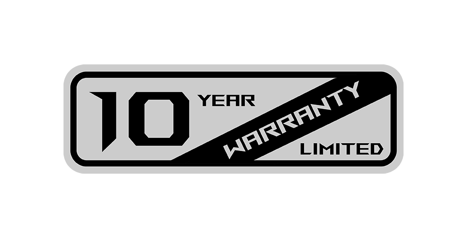 10-year warranty logo