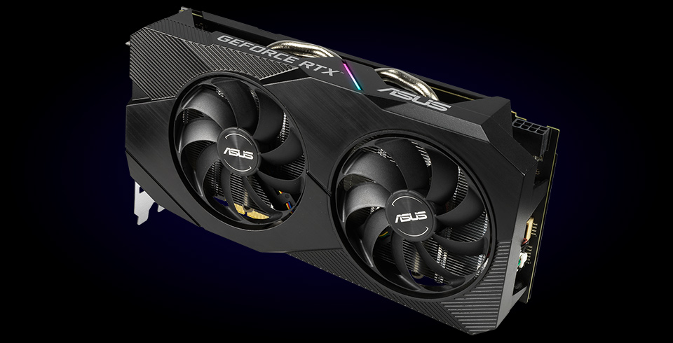ASUS Dual GeForce RTX 2060 EVO heatsink design.