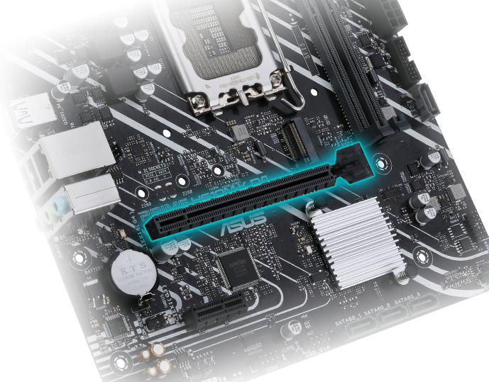 PRIME H610M-E D4-CSM Carte Mère (LGA 1700) PCIe 4.0 DDR4