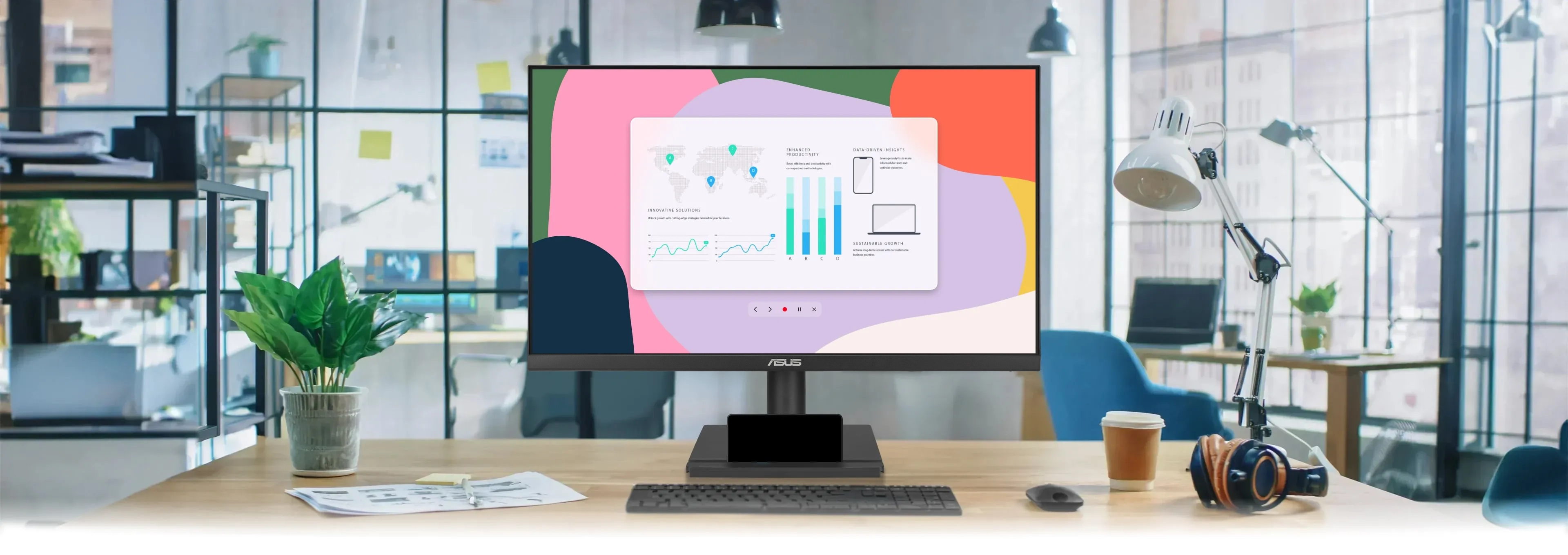 ASUS VA27UCPS Business Monitor – 27-inch, 4K UHD